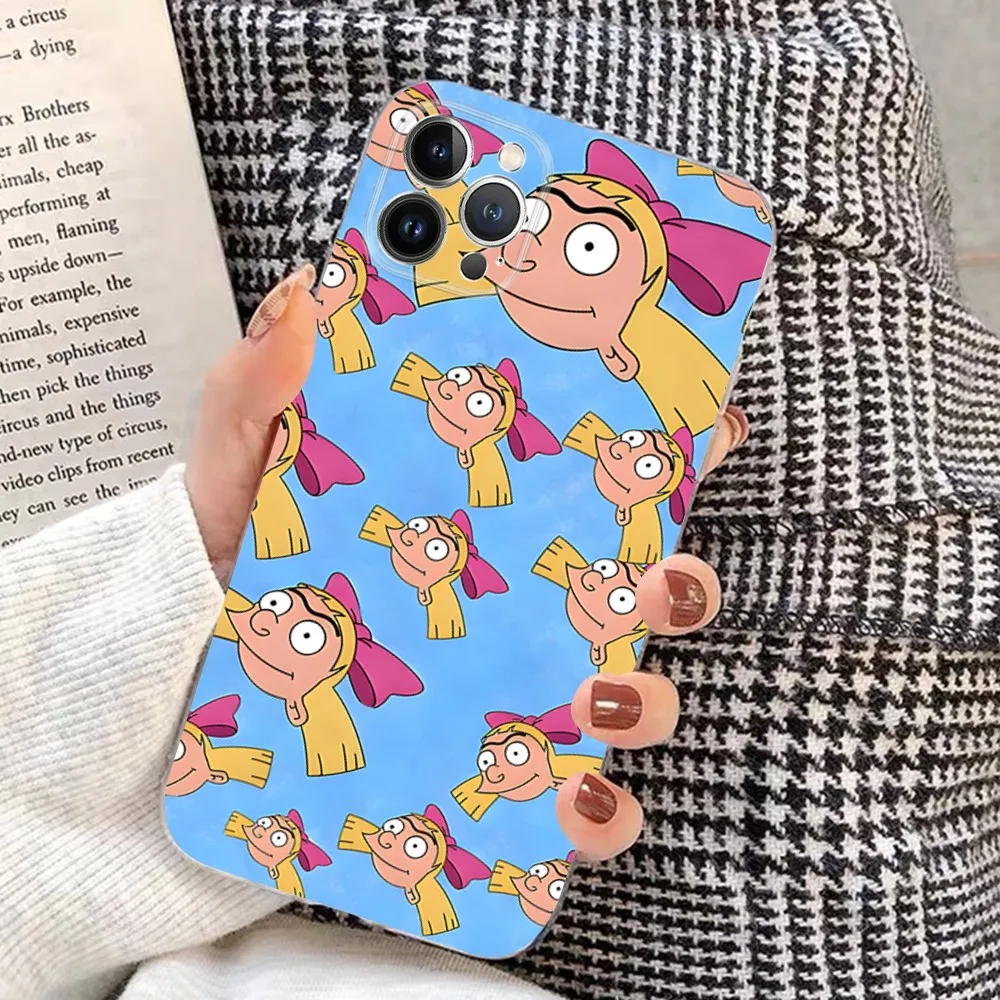 Hey A-Arnold H-Helga Phone Case For IPhone 16 15 8 7 6 6S Plus X SE XR XS 14 11 12 13 Mini Pro Max Mobile Case