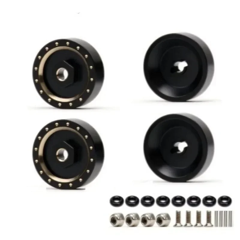 

Heavy Brass Steering Knuckles Brass Counterweight Wheel Hex for 1/24 RC Crawler Car Axial SCX24 Upgrade Parts