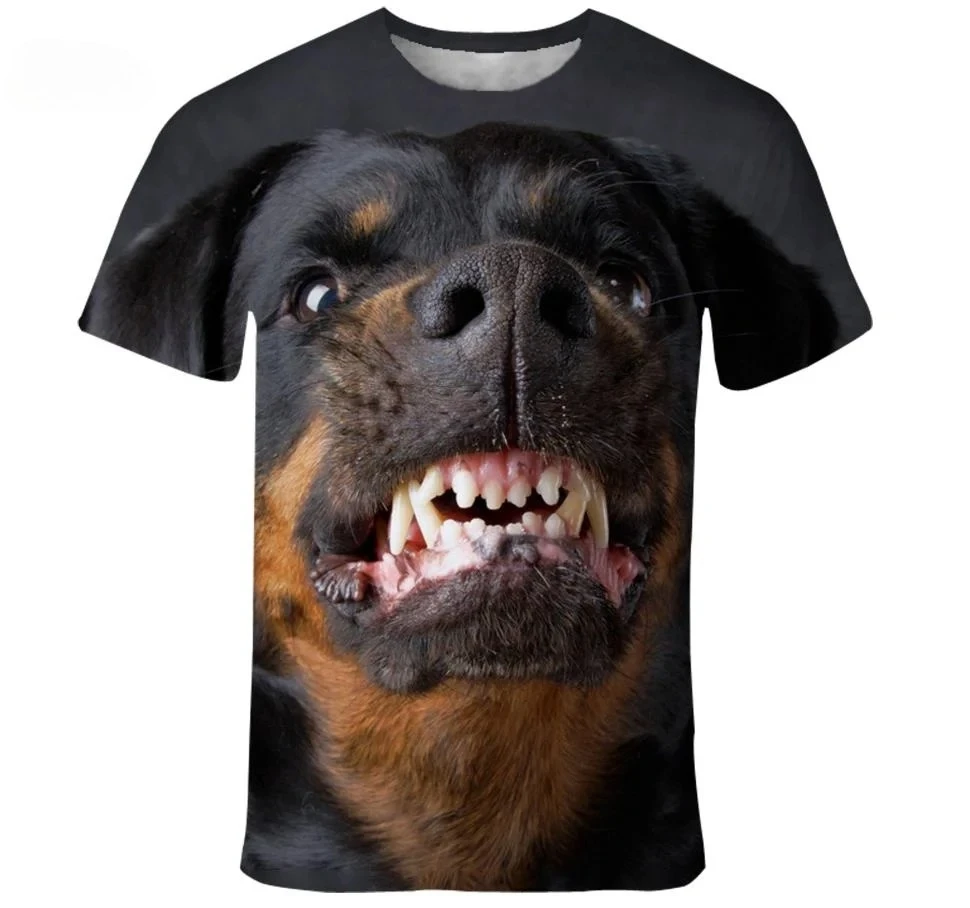 جديد لطيف الحيوان 3D طباعة تي شيرت رجالي الصيف اليومية الرياضة في الهواء الطلق عطلة حفلة سريعة الجافة تنفس عادية الشارع قصيرة الأكمام