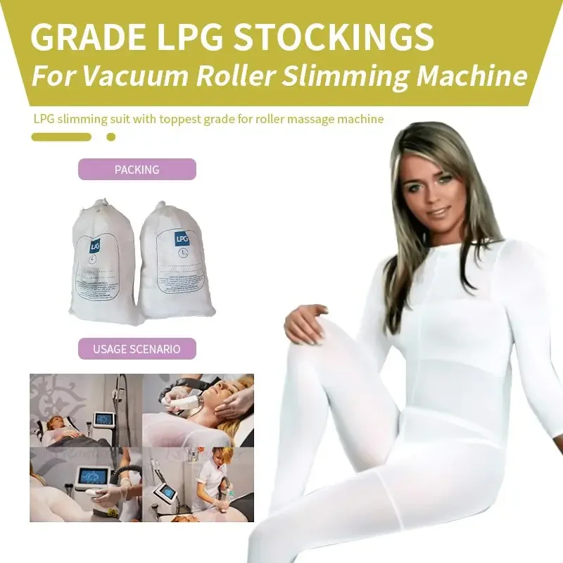 

Rollershape Sale White Nylon Spandex Rollershape Massage Vaccum Body Slimming Massage Suit For Health Care With L&M Size