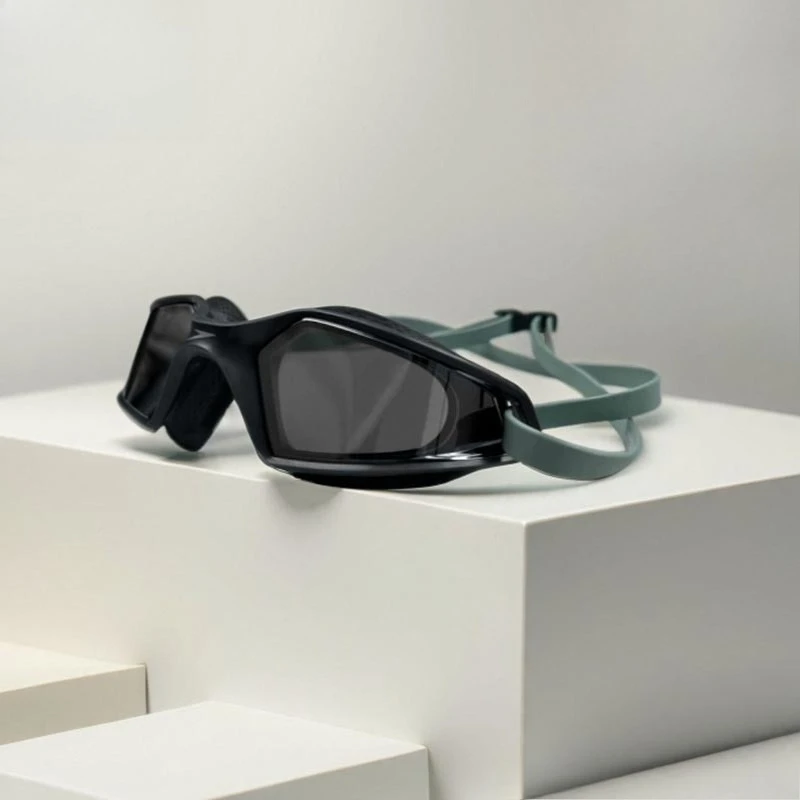 

Swimming goggles large frame borderless large field of view electroplating anti-fog