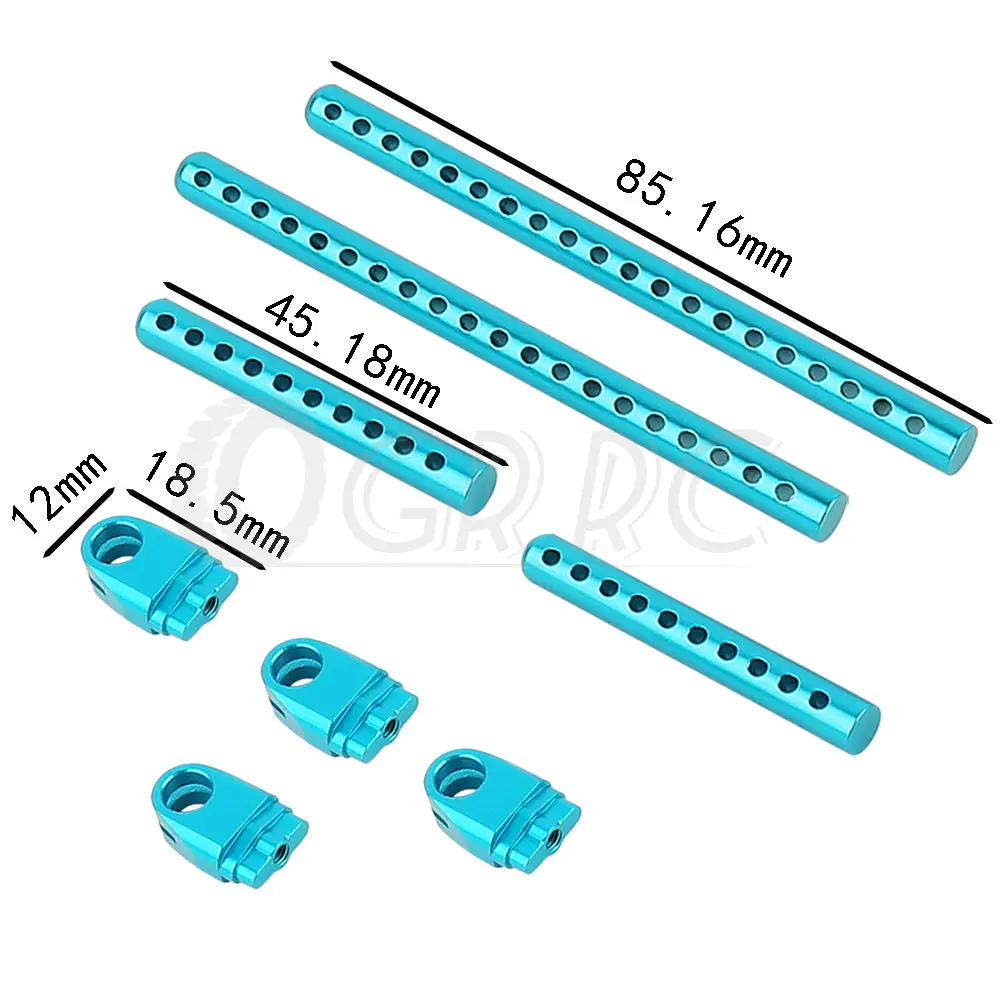 Metal Assembled Body Post Mounts Car Shell with R Clips Fixing Column Part Model for RC Tamiya TT02 TT-02 Upgrade Parts