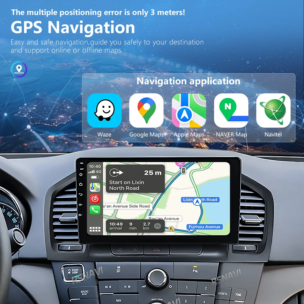 Android 16 Carplay Car Player Radio Multimedia For Buick Regal For Opel Insignia 1 2009 - 2013 Autoradio Stereo 2Din Head Unit - view 4