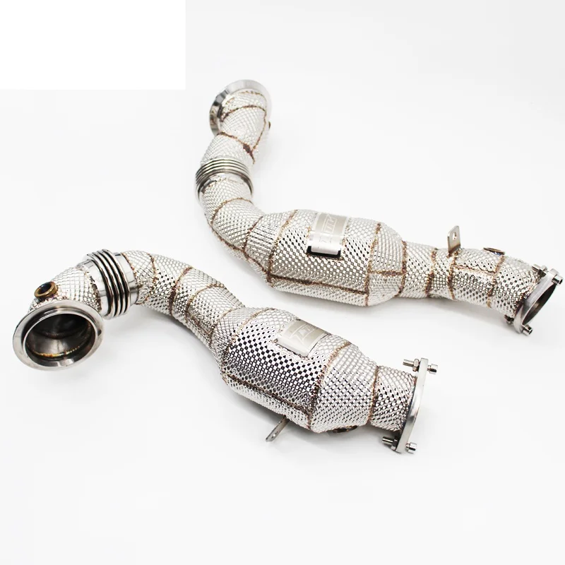 

Head Section High flow Pipes Exhaust Pipes branch downpipe Exhaust Pipe with catalyst For BMW 640I N54 3.0T 2012