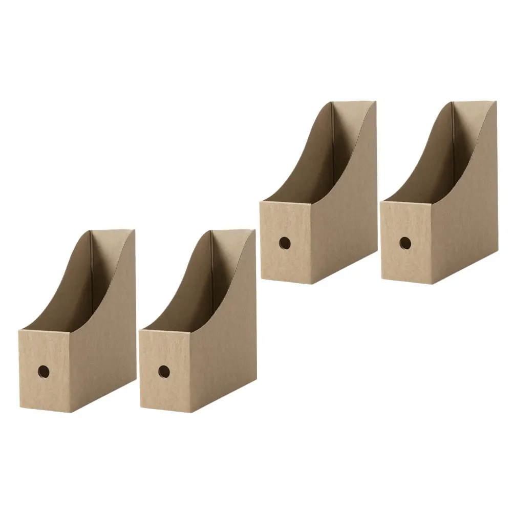 

4pcs File Document Organizer Paper Case Storage Container Office Home Study Lightweight Data Document Box Periodical