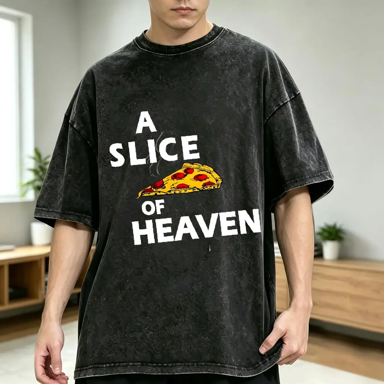washed T Shirt Mystic Pizza A Slice Of Heaven Retro Movie vintage Washed designer clothes homme Casual streetwear Unisex