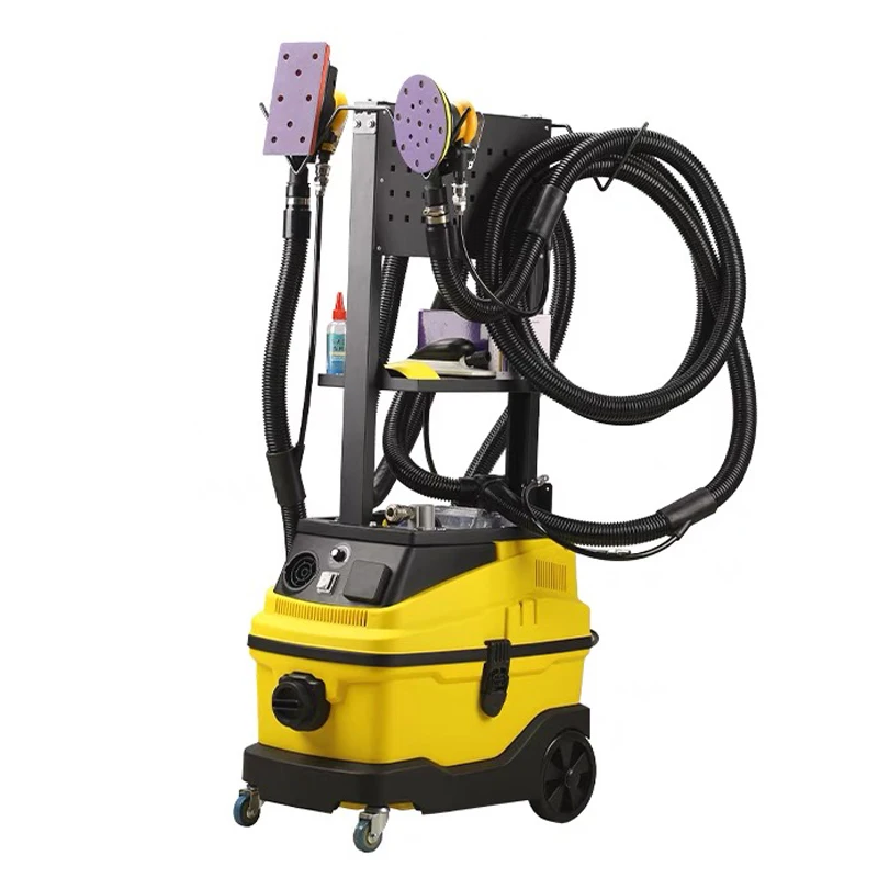 Dust free car polishing machine, grinding machine, pneumatic car body maintenance
