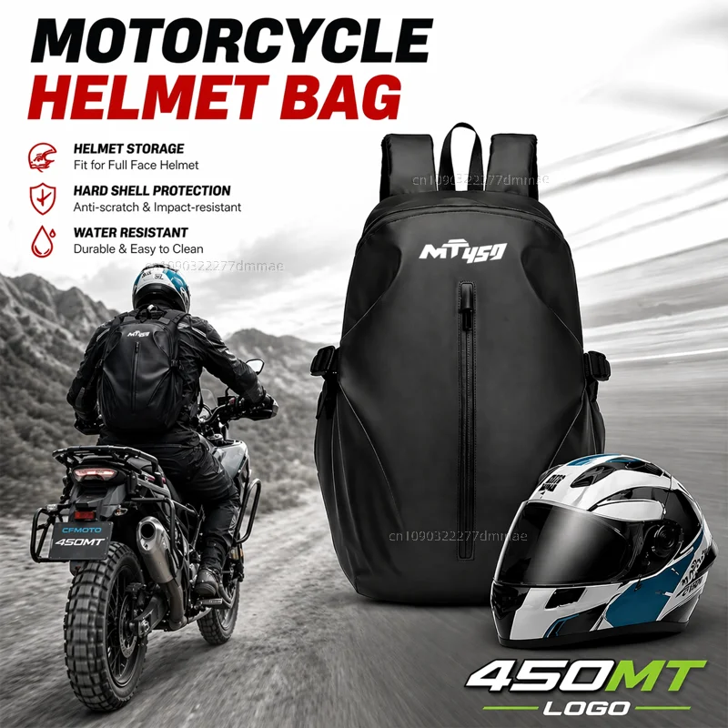 Knight Backpack Motorcycle Helmet Bag Travel Equipment Waterproof Large Capacity For CFMOTO CF MOTO CF450MT 450MT 450 MT MT450