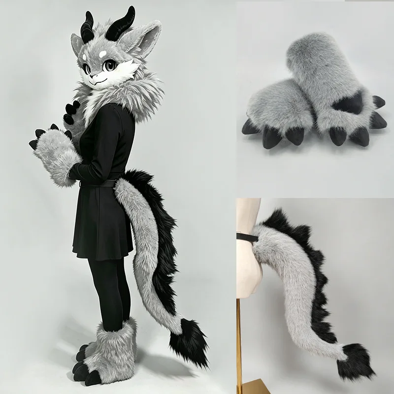 New Handmade Claw Hook Gloves Dragon Claw Anime Role-playing Gloves Role-playing Stage Costumes Role-playing Performance Props