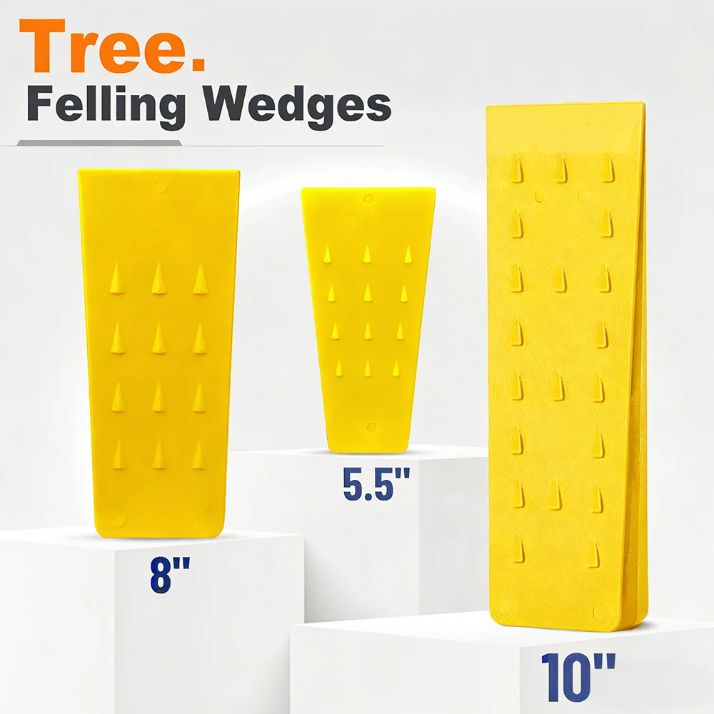 

3 Pcs Felling Wedges Plastic Chainsaw Wedges Wear Resistant Tree Cutting Wedges Logging Supplies Safety Chainsaw Accessories