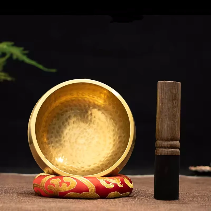 

Nepal Handmade Buddha Sound Bowl Yoga Meditation Chanting Singing Bowl Brass Chime Handicraft Music Therapy