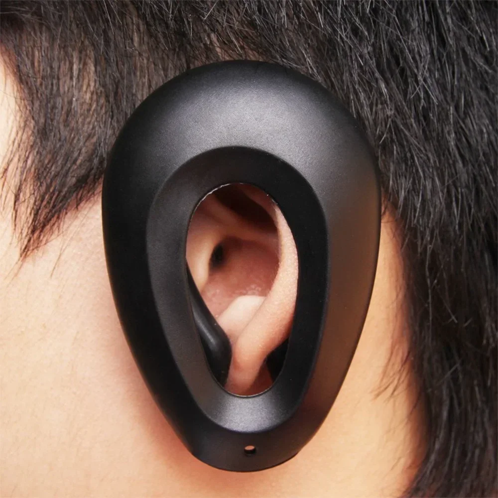 2pcs Profession Salon Hair Dye Hairdressing Ear Covers Black Earmuffs Prevent From Stain Ear Protectors Hair Color Styling Tools