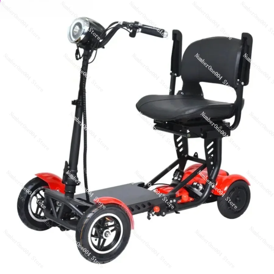 

Applicable to Motor Foldable Mobility Scooters 4 Wheels with Large Armrest Max Speed18 10-Inch Electric Scooter Elderly