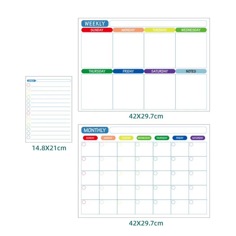 Calendar Table Dry Erase Fridge Sticker Message Board Menu Magnetic Calendar For Fridge Monthly Weekly Planner Whiteboard