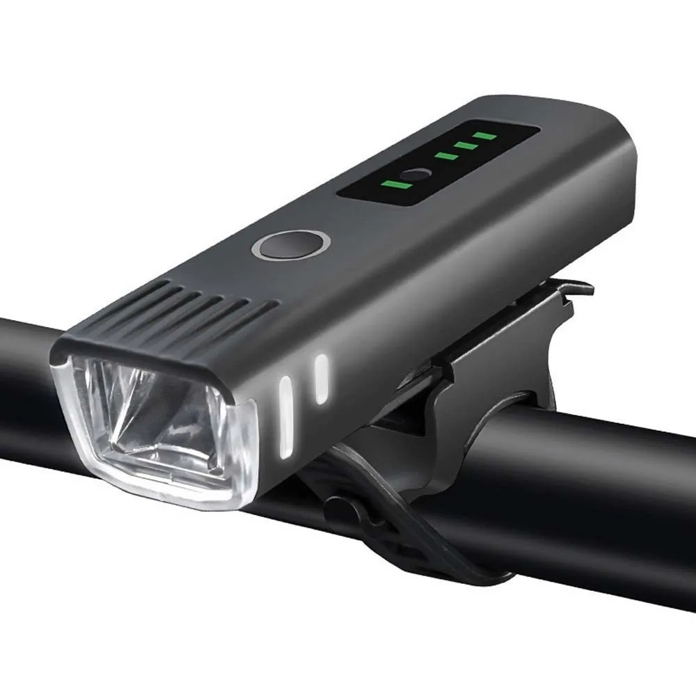 USB Rechargeable Bike Headlight Anti-splash Water Easy To Install Front Bicycle Lights Intelligent Light Sensing