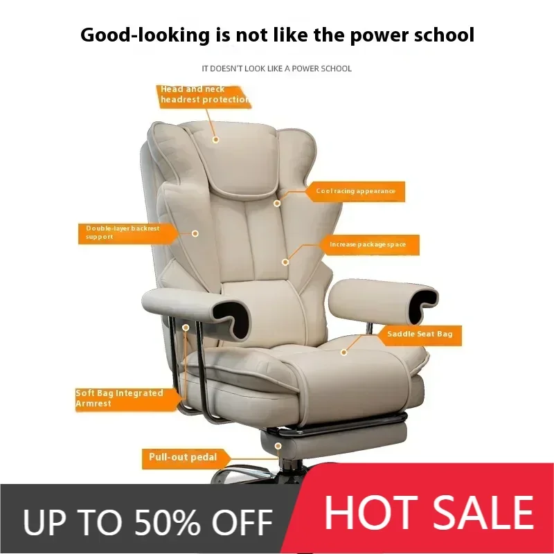 

Back Support Chair Ergonomic Computer Neck Pillow Adjustable footrest Comfortable Mesh Silla De Oficina Furniture Office Chairs