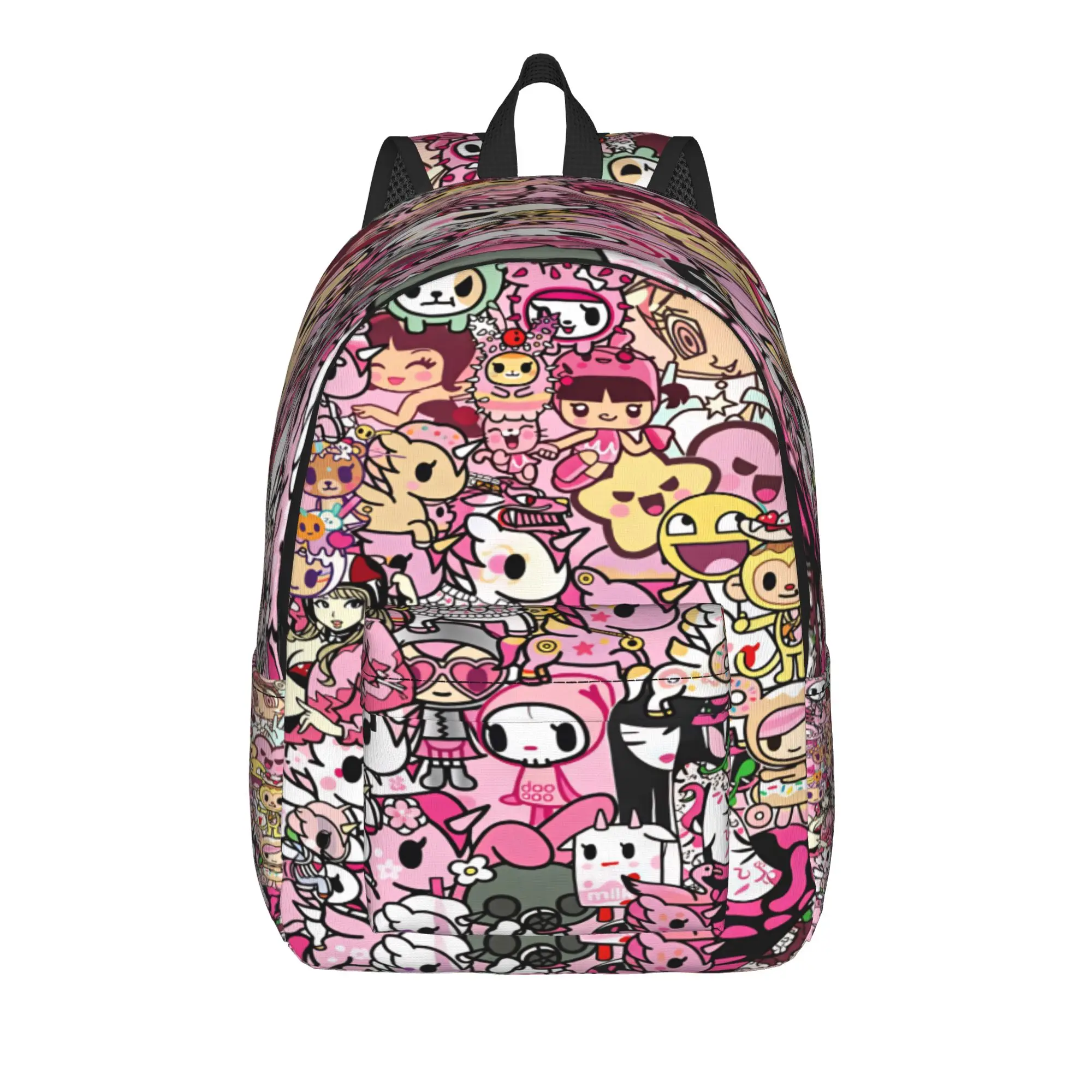 Tokidokii Backpack  College Backpacks Male Colorful Soft School Bags Style Rucksack
