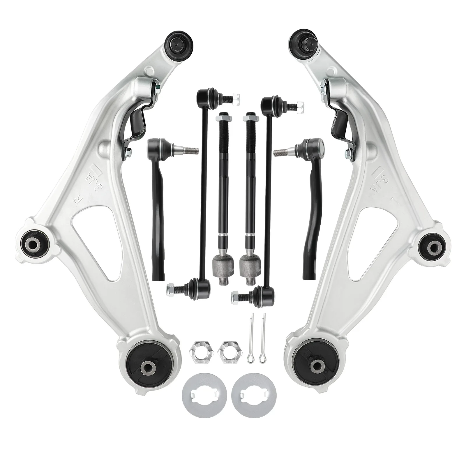 8pcs Front Lower Control Arms for Nissan Pathfinder Infiniti JX35 QX60  2013-2020   546683JA0B 546683JA0C 546684BA0C