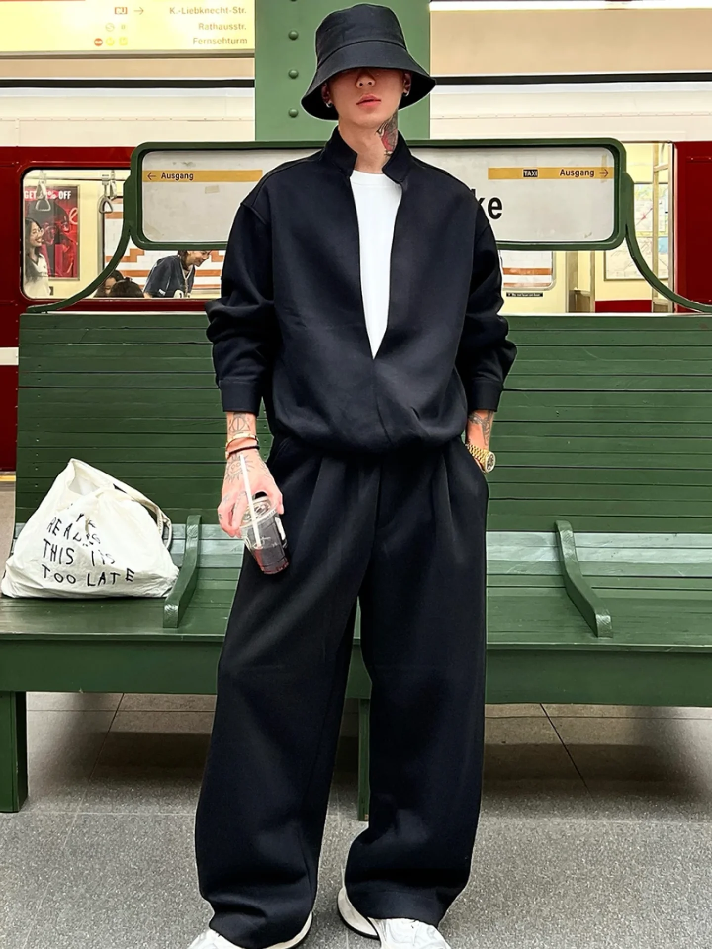 

s Casual Men's Sweatirt Pants Set Layering Sle Autumn New Faion Outfit Long Sve Comfortable Youth Ensemble