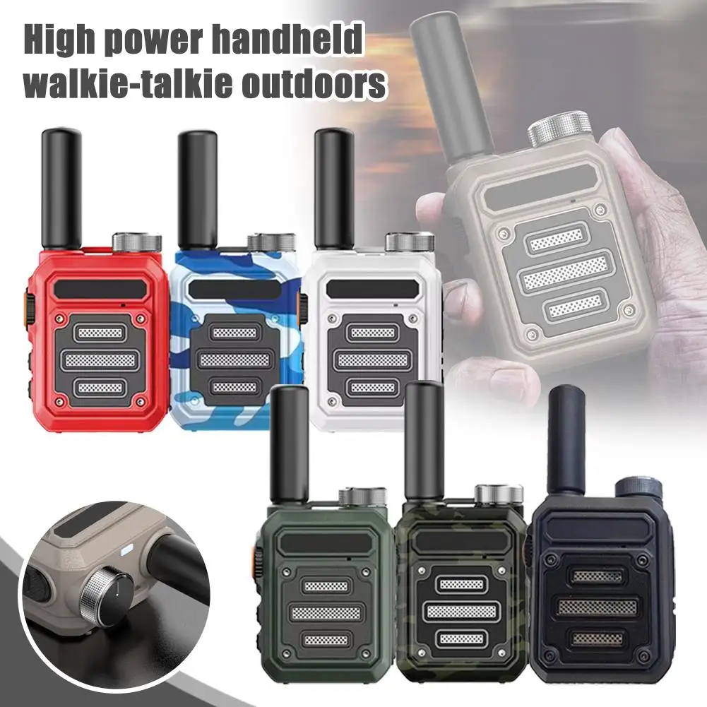 Mini Outdoor Handheld Walkie 10KMHigh Power Handheld Walkie-talkie Two-way Radio Communicator For Outdoor Sports Cycling Q7M2