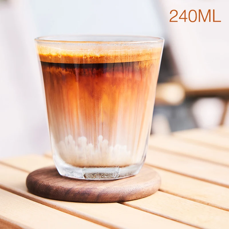 CAFEDE KONA tempering glass cup 240ml / 8oz coffee cup  drink ware wine glasses glass glasses for drinkinges for water