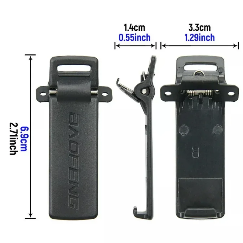 10 Stuks Radio Riemclip Vervanging Walkie Talkie Riemclip voor Baofeng UV-5R UV-5Ra UV-5Rb UV-5Rc UV-5Rd UV-5Re Twee Manier radio