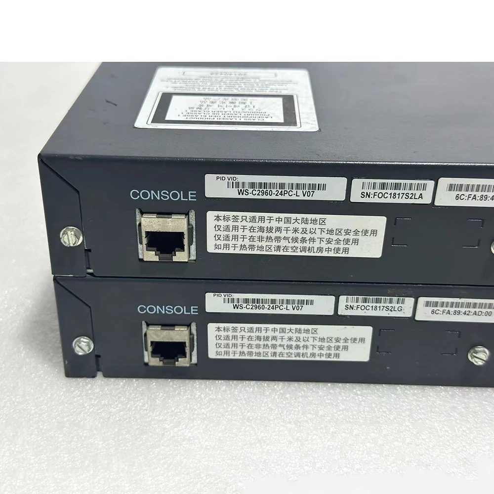 

1 шт. оригинальный 24-портовый коммутатор питания POE 100 Мбит/с WS-C2960-24PC-L