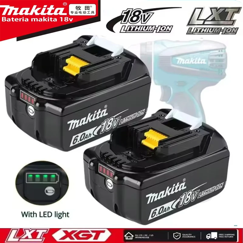 

Makita 18V 6Ah18650 for Makita Battery BL1830B BL1850B BL1850 BL1840 BL1860 BL1815 Replacement Lithium Electric tool Battery