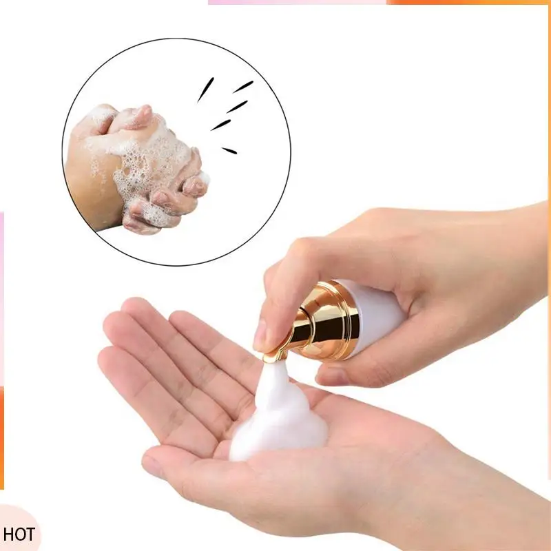 

A49Z 50Ml Empty Bottles Travel Soap Bottles Plastic Foam Dispenser Bottles Foam Soap Pump Dispensers Cleaning,Travel 60Pcs