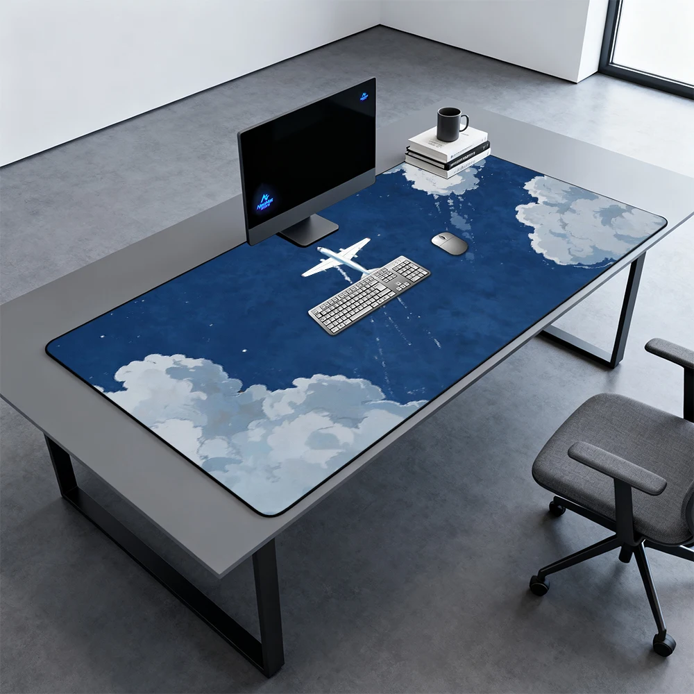 Aircraft Mousepad Skypad Desk Accessories Table Mats Computer Decorations Blue 120 Cm Mouse Pad Slip Pad Large Gaming Rug 150cm
