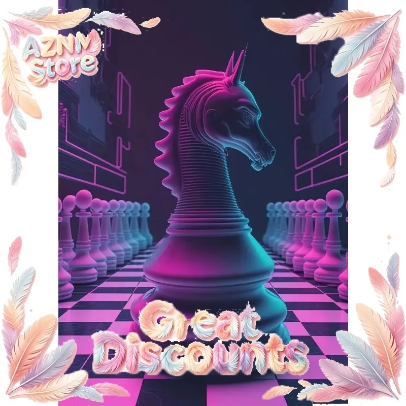 2026 Game Chess Neon Luxury Chess Aesthetic Canvas Painting Posters and Prints Wall Art Picture For Living Room Decoration