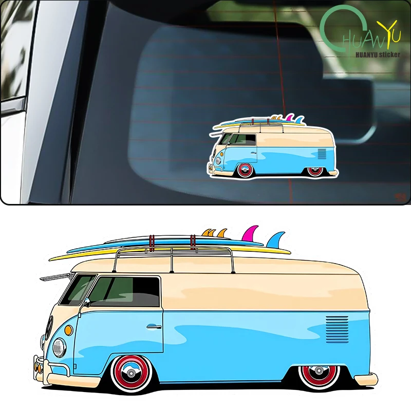 for Surf Van Vinyl Car Stickers Graffiti Windshield Bumper DIY Decal Scratch-Proof Personality Graphics