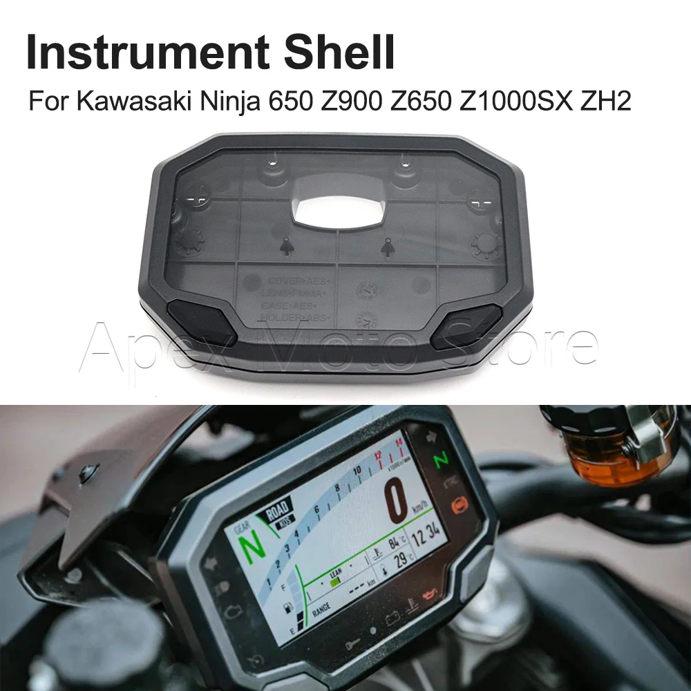 

For Kawasaki Ninja 650 Z900 Z650 Z1000SX ZH2 EX650 ZR900 Motorcycle Speedometer Tachometer Gauge Case Cover Instrument Shell