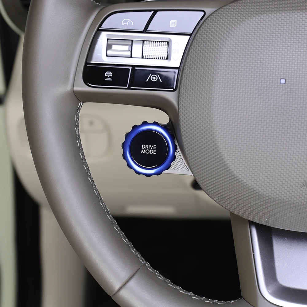 

For Hyundai IONIQ 5 PE 2025 LHD/RHD Aluminum Alloy Interior Steering Wheel Rotation Knob Ring Cover Trim Cover Accessories