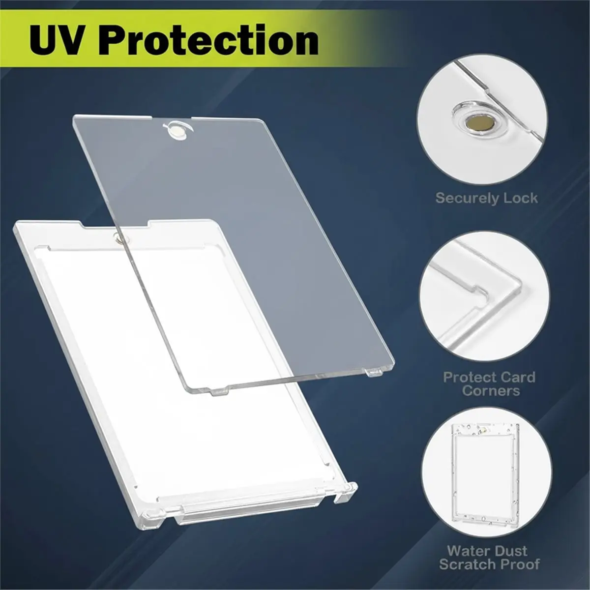 

20 шт. 35PT прозрачные магнитные держатели для карточек для торговых карточек Защитная магнитная защита для спортивных и коллекционных карточек