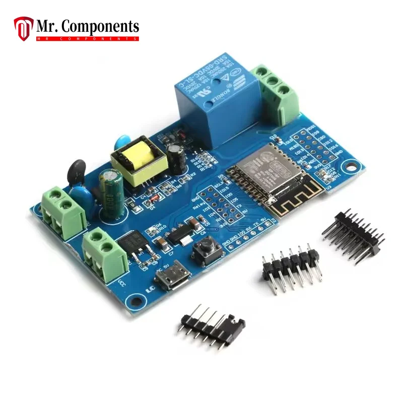 1PCS ESP8266 1/4 Way Channel AC 90-250V/DC 7-30V Wifi Wireless Relay Module ESP-12F WiFi Programmable Development Module for IOT