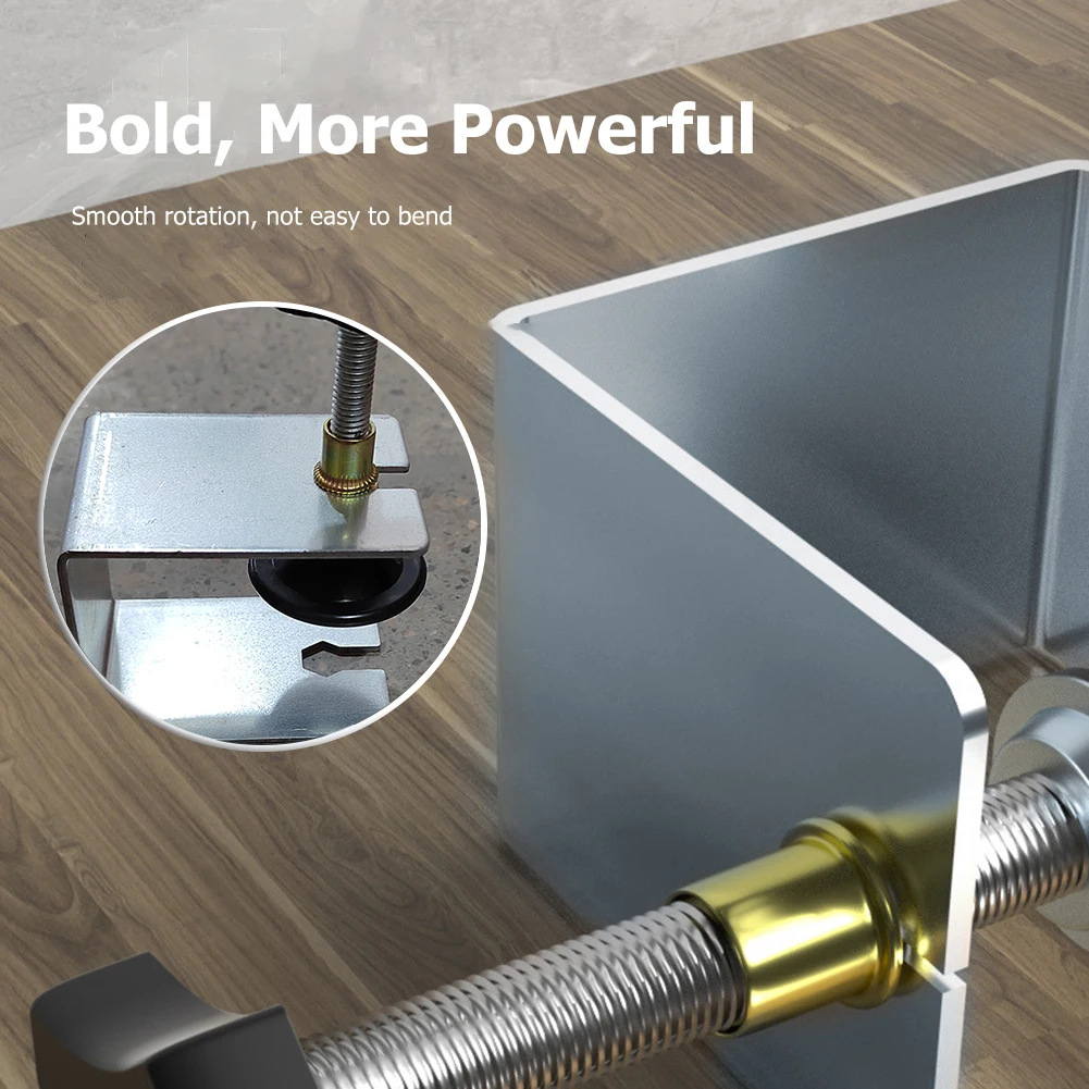 ตัวหนีบลิ้นชัก ตัวหนีบติดตั้งหน้าบานลิ้นชักแบบเรียบ ตัวหนีบช่วยติดตั้ง สแตนเลส อุปกรณ์ปรับปรุงบ้าน เครื่องมือช่างไม้