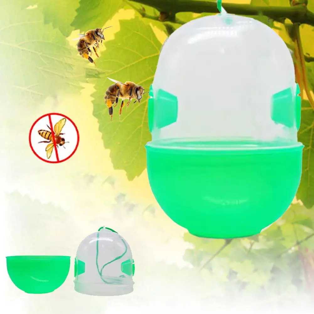 

Reusable Outdoor Wasp Hanging Fly Trap Catcher Beekeeping Catcher Cage Hornet Control Pest Dropship Tools Equipment H2p3