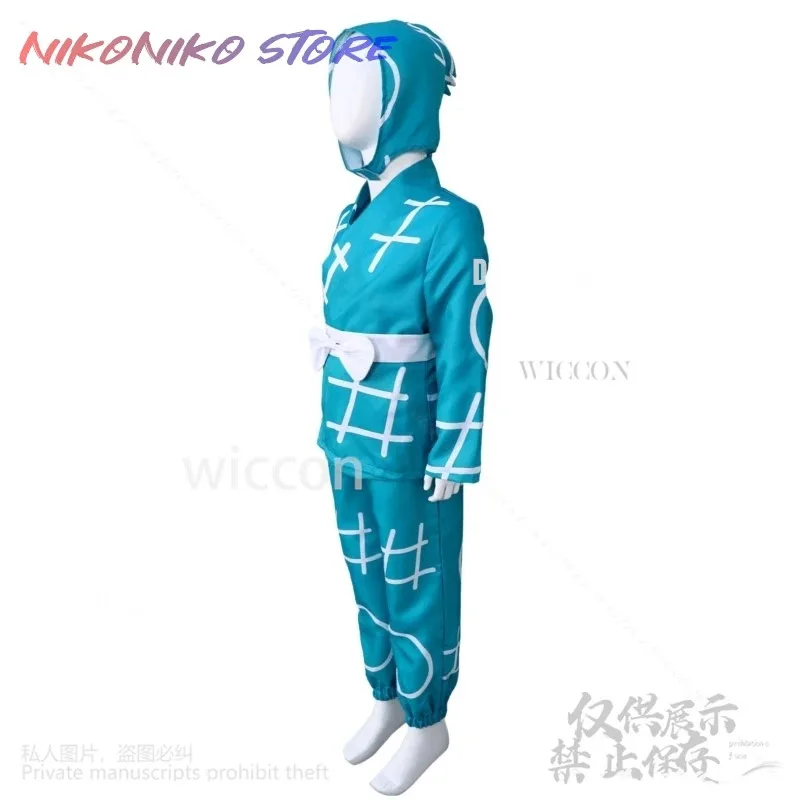 

COSda@Anime Nintama Rantarou Cosplay Cartoon Uniform Japanese Ninja Blue Kimono Suit Kawaii Cute Hat Rantarou Halloween Customiz