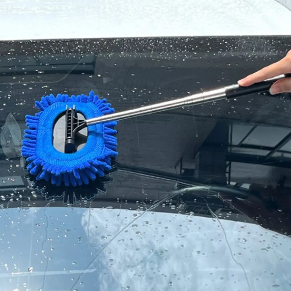 

1 Set Car Windshield Cleaner Tool Telescopic Window Squeegee Rearview Mirror Wiper Defogger Durable Lightweight Long Handle Car