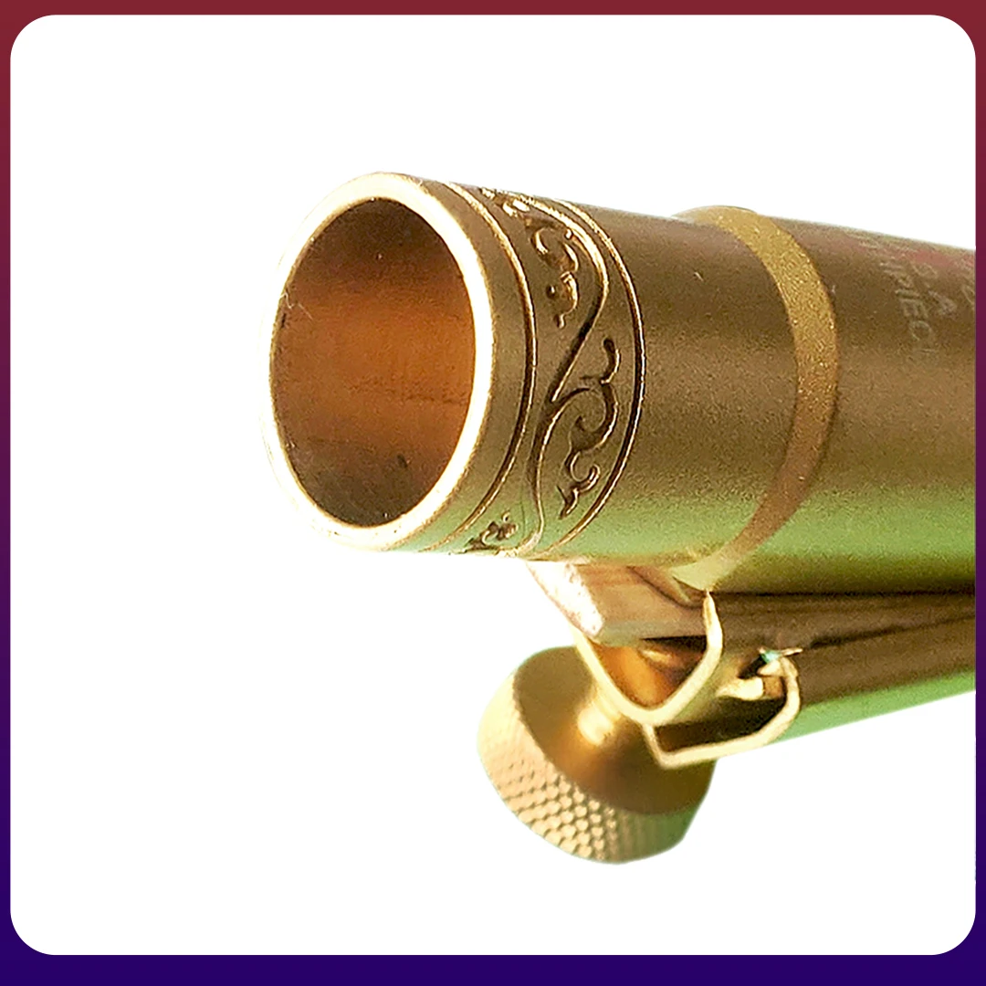 Professional Tenor Soprano Alto Saxophone Metal Mouthpiece Gold Plating Sax Mouth Pieces Accessories Size 5 6 7 Sax Accessories