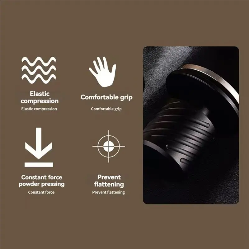 GTBL Constant Force Calibrated Spring Loaded Coffee Tamper Espresso Tamper Impact Design With Ripple Base 58Mm