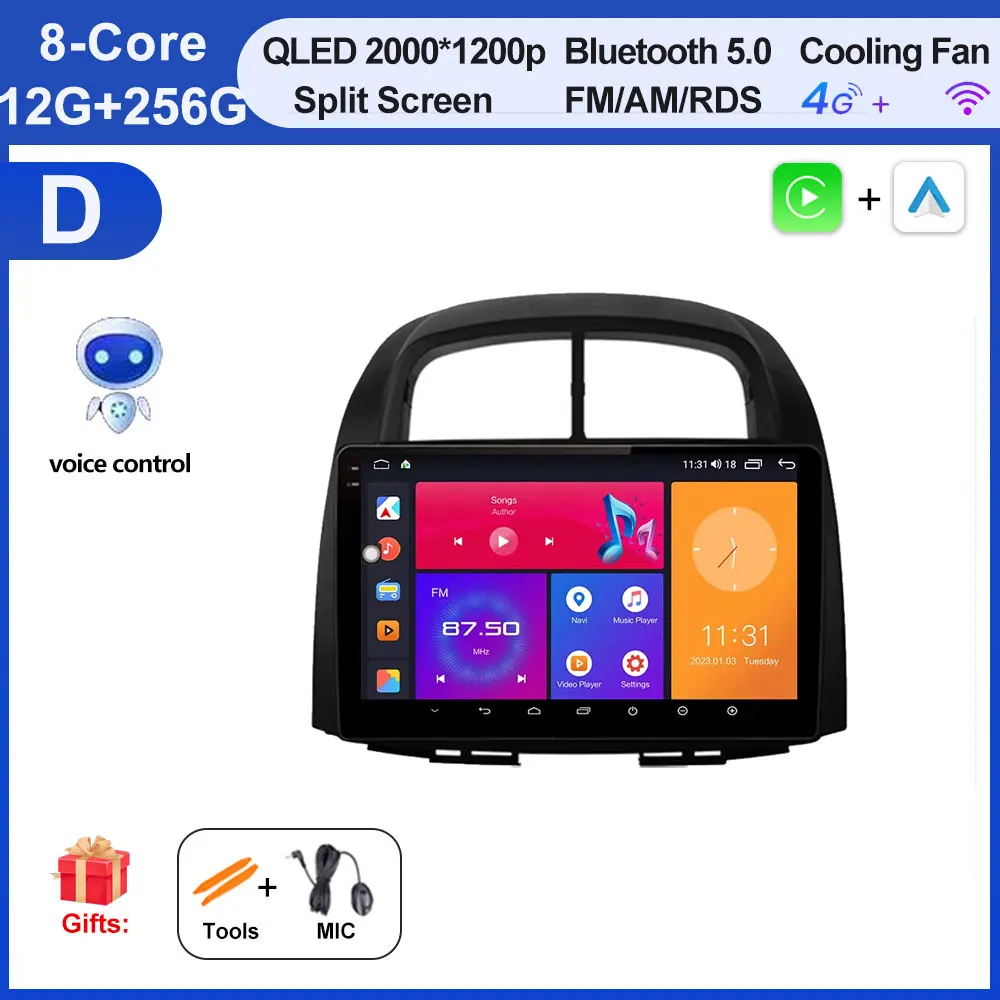 Draadloze CarPlay Android Auto Radio Auto Multimedia GPS Video Voor Subaru Justy Toyota Passo Daihatsu Boon Sirion 2007-2013 tool