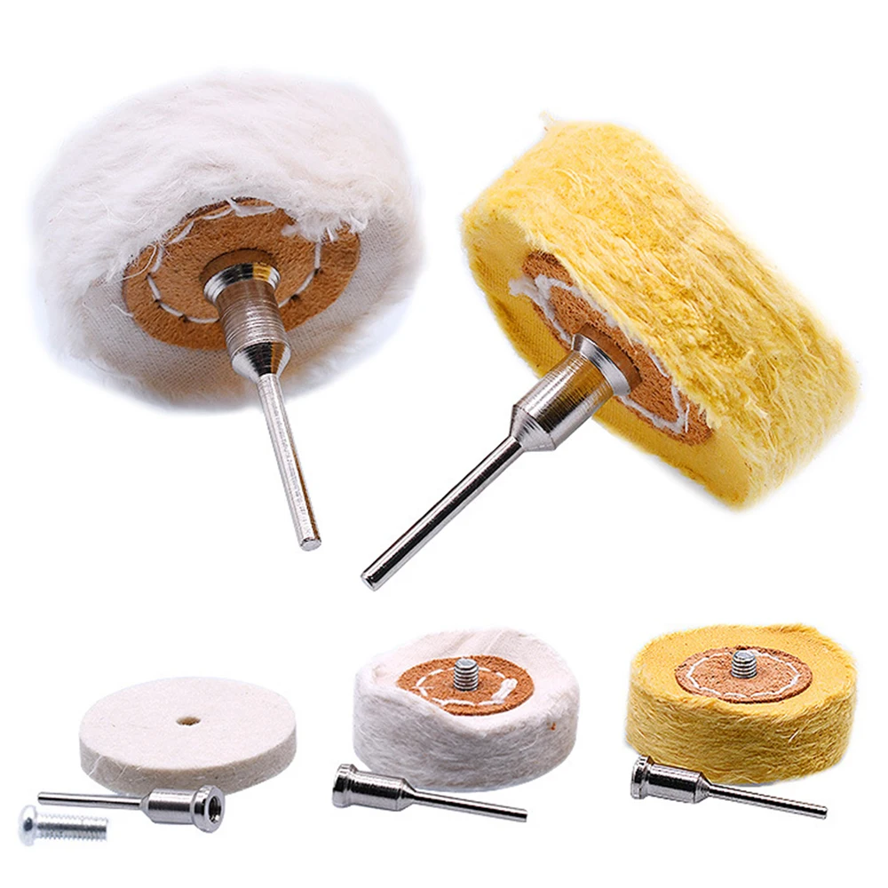 T-Shaped White Cloth Wheel with Handle Polishing Cloth Wheel Grinding Head White Cloth Grinding Head T-shaped Grinding