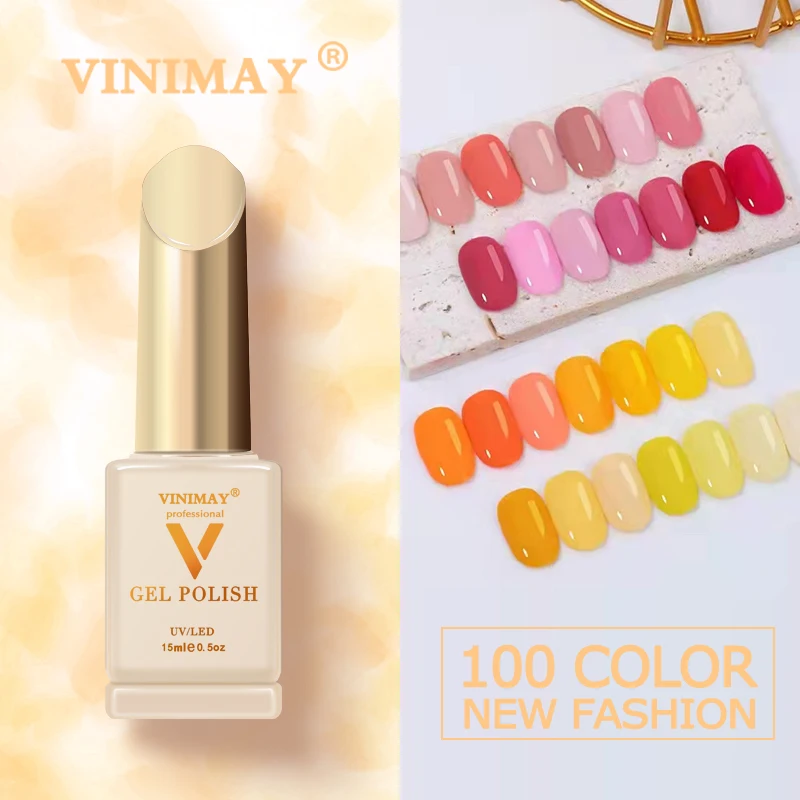 Vinimay 100 Kleuren Gel Nagellak Nail Uv Gel Vernis Losweken Gelpolish Gel Vernis Nail Art Lacque Primer 15ml