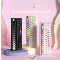 KEYNOVO YUNZII B68 Wireless Mechanical Keyboard 65% Layout 68 Keys Gasket Customized BT/2.4G/Type-c 3-Mode RGB 5000mAh with Konb
