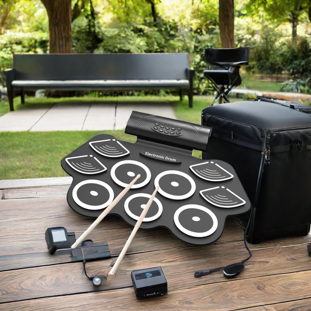 Customized Digital Drum Pad Wi - đánh giá và giá Electronic Drum Set Roll Up