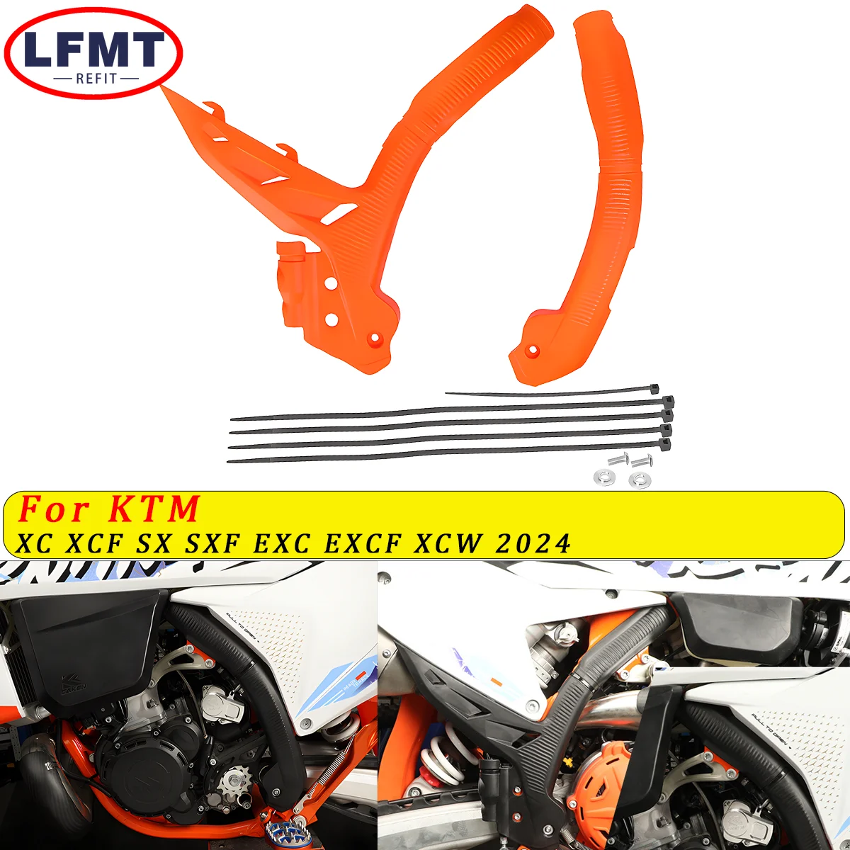 

Motorcycle Frame Guard Cover Protector For KTM XC SX XCF SXF 125 250 300 350 400 450 2023 2024 EXC EXCF XCW 125-500 2024 EXC300