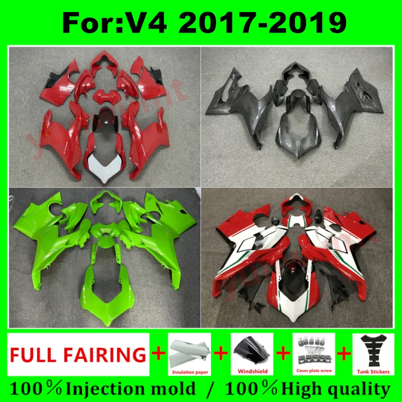 

Motorcycle injection mold full fairing kit fit For DUCATI Panigale v4 v4s V4R 2017 2018 2019 2020 bodywork fairings kits zxmt