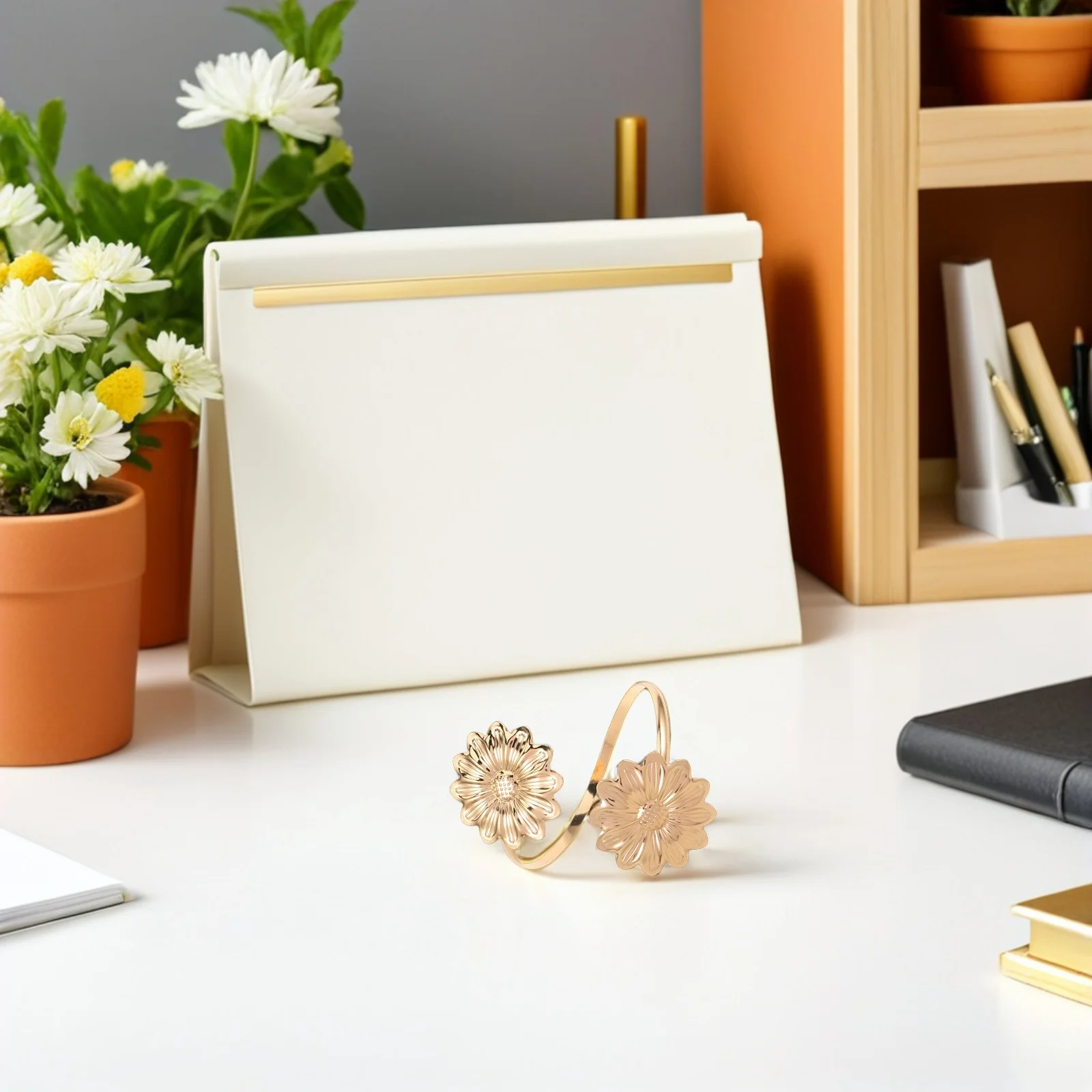 2 قطعة معدنية عباد الشمس الشرير نمط الذراع الكفة قابل للتعديل الذراع العلوي مجوهرات الجوف خارج المفتوحة واسعة الإسورة لصيف الشاطئ #3